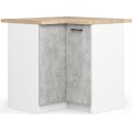 Kuchyňská linka Olivie 3 m bílá/beton/dub sonoma