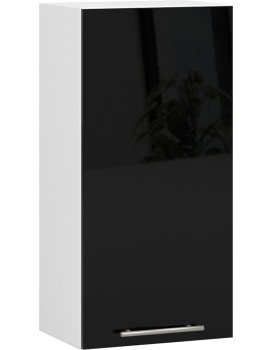 Závěsná kuchyňská skříňka Olivie W 40 cm bílo-černá