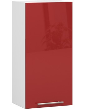 Závěsná kuchyňská skříňka Olivie W 40 cm bílo-červená