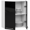 Závěsná kuchyňská skříňka Olivie W 60 cm bílo-černá
