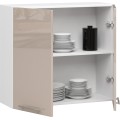 Závěsná kuchyňská skříňka Olivie W 80 cm bílá/cappuccino