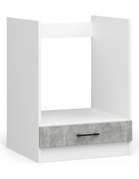 Kuchyňská skříňka Olivie pod troubu S 60 cm bílá/beton