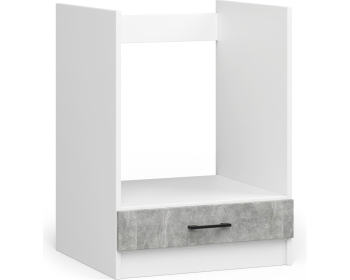 Kuchyňská skříňka Olivie pod troubu S 60 cm bílá/beton