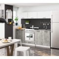 Kuchyňská skříňka Olivie pod troubu S 60 cm bílá/beton