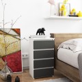 Komoda CL4 40 cm bílá/grafitově šedá