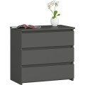 Komoda CL3 60 cm grafitově šedá