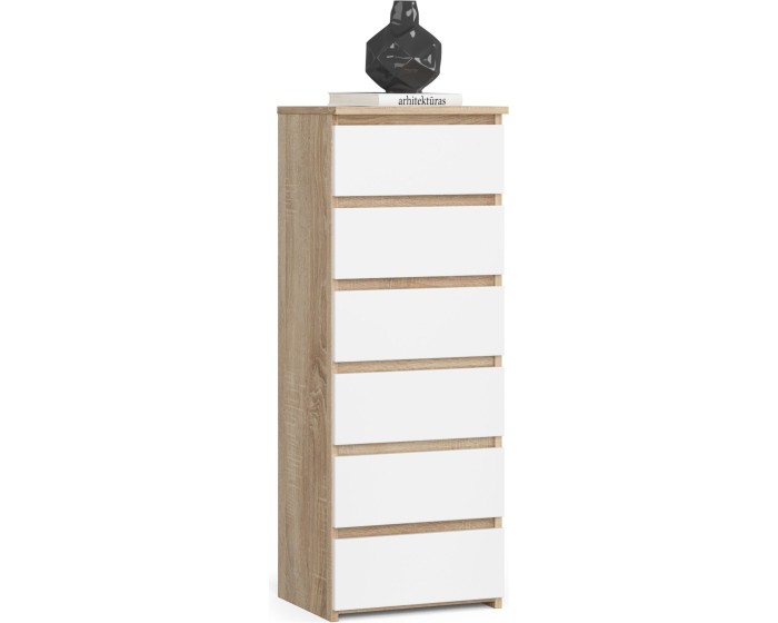 Komoda CL6 40 cm dub sonoma/bílá