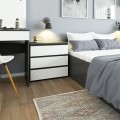 Komoda CL3 60 cm grafitově šedá/bílá