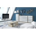 Komoda Rollo K 140 cm dub sonoma/bílá