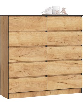 Komoda Kuba 120 cm dub craft zlatý