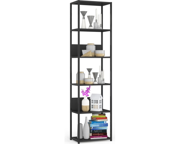 Regál LOFT 50 cm černý