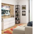 Regál LOFT 50 cm černý