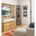 Regál PRAMONI 50x192 cm černý/dub craft