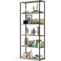 Regál LOFT 80 cm černý/dub artisan