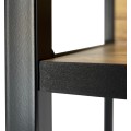 Regál LOFT 40 cm černý/dub artisan