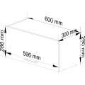 Závěsná kuchyňská skříňka Olivie W 60 cm bílá lesk