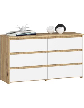 Komoda CL6 100 cm dub artisan/bílá