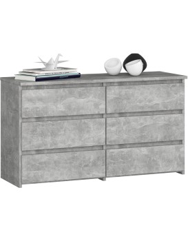 Komoda CL 100 cm 6 zásuvek beton