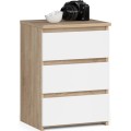 Komoda CL3 40 cm dub sonoma/bílá