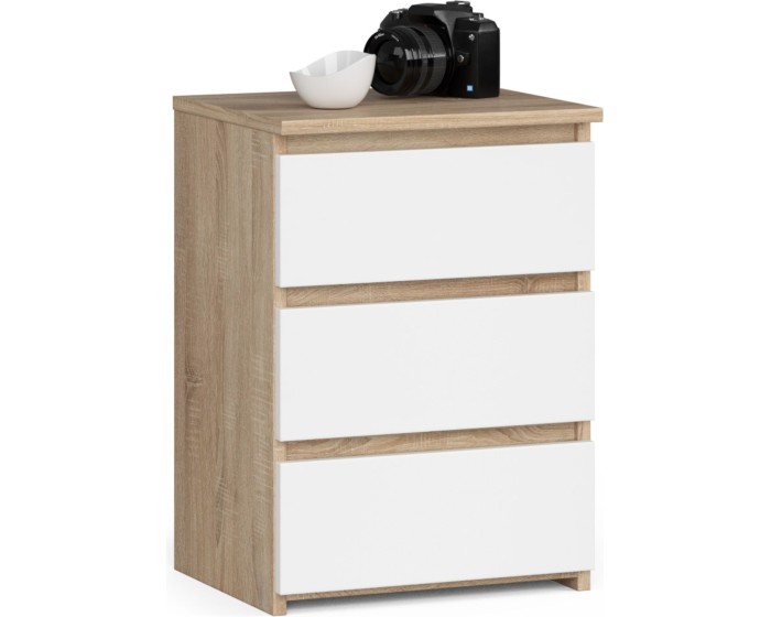 Komoda CL3 40 cm dub sonoma/bílá