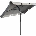 Zahradní slunečník FLOKS 200x125 cm světle šedý