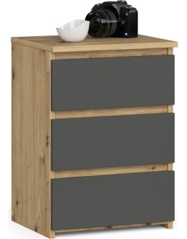 Komoda CL3 40 cm dub artisan/grafitově šedá