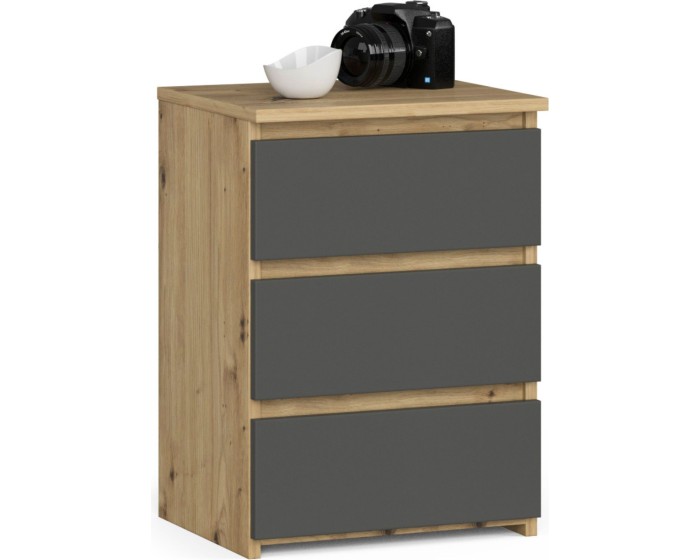Komoda CL3 40 cm dub artisan/grafitově šedá