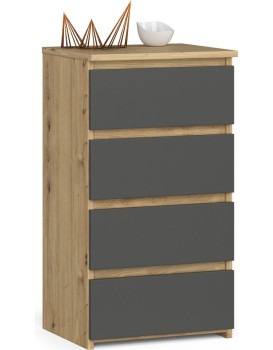 Komoda CL4 40 cm dub artisan/grafitově šedá