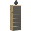 Komoda CL6 40 cm dub artisan/grafitově šedá