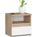 Noční stolek CL1 40 cm dub sonoma/bílý