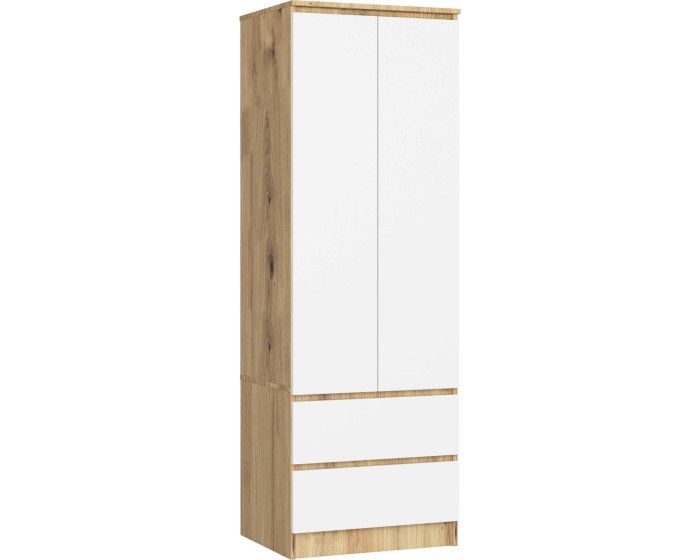Šatní skříň STAR 60 cm dub artisan/bílá