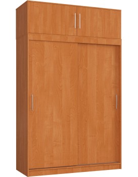 Šatní skříň s posuvnými dveřmi a nástavcem MONO CLP 150 cm olše