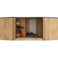Nástavec na rohovou šatní skříň CLP 100 cm dub craft
