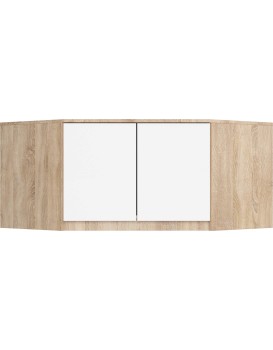 Nástavec na rohovou šatní skříň CLP 100 cm dub sonoma/bílá