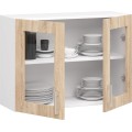 Kuchyňská závěsná skříňka ARTUS LIMA W80 H580 bílá/dub sonoma