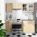 Kuchyňská závěsná skříňka ARTUS LIMA W80 H580 bílá/dub sonoma