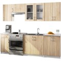 Kuchyňská závěsná skříňka ARTUS LIMA W80 H720 bílá/dub sonoma