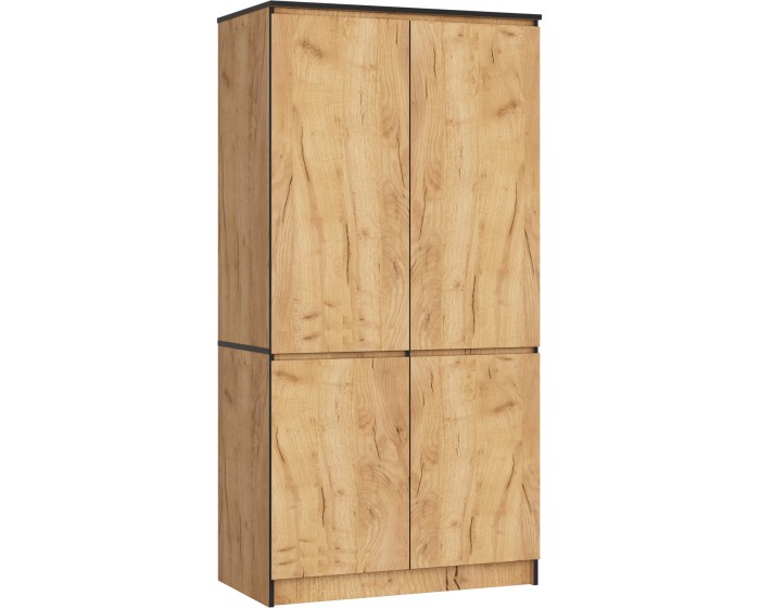 Šatní skříň CLP S90/4D dub craft