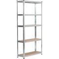Kovový regál REGMET 90x30x180 cm stříbrný