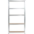Kovový regál REGMET 90x30x180 cm stříbrný