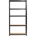Sada 2 ks kovových regálů REGMET 90x30x180 cm černá