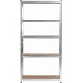 Kovový regál REGMET 90x40x180 cm stříbrný