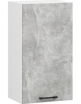 Závěsná kuchyňská skříňka OLIVIE 40x72 cm matná bílá/beton