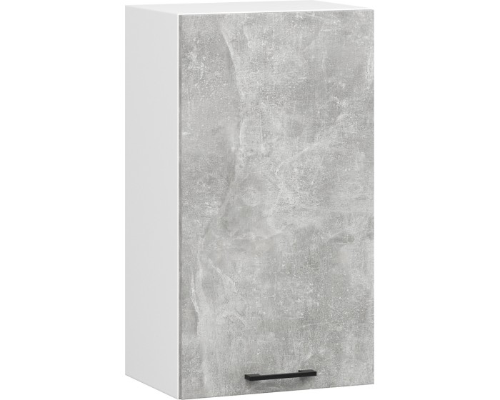Závěsná kuchyňská skříňka OLIVIE 40x72 cm matná bílá/beton