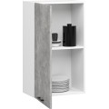 Závěsná kuchyňská skříňka OLIVIE 50x72 cm matná bílá/beton