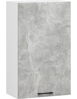 Závěsná kuchyňská skříňka OLIVIE 50x72 cm matná bílá/beton