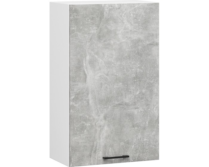 Závěsná kuchyňská skříňka OLIVIE 50x72 cm matná bílá/beton