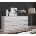 Komoda Rollo V 160 cm bílá matná