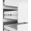 Komoda K013 160 cm bílá - 2 skříňky a 4 šuplíky