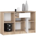 Komoda B-17 120 cm dub sonoma/bílá